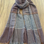 HOUNDSTOOTH PLAID SCARF