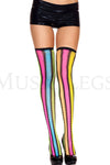 Rainbow Mesh Stockings (Glow UV Reactive)