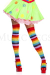 Rainbow acrylic thigh hi