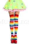 Rainbow acrylic thigh hi