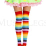 Rainbow acrylic thigh hi