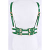 DIONA J PLUS SIZE PATENT LEATHER HARNESS BELT COLOR GREEN