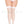 Plus size backseam fishnet thigh hi
