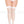Plus size backseam fishnet thigh hi