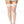 Plus size ribbed top with silicone fishnet thigh hi