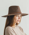 SUEDE VEGAN PANAMA HAT