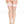 Plus size silicone lace top spandex diamond net thigh hi