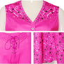 Rodeo Barbie Pink Cowgirl Costume for Adult Women Girl Wild West Western Outfit Cosplay Hippie Costume 70s 80s Disco Scarf Halloween Party