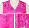 Diona Rodeo Pink Cowgirl Costume for Kid Teen Girl Wild West Western Outfit Cosplay Hippie Costume 70s 80s Disco Scarf Halloween Party