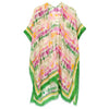 DIONA J BORDER TIE DYE PRINT KIMONO ONE SIZE COLOR GREEN