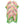 DIONA J BORDER TIE DYE PRINT KIMONO ONE SIZE COLOR GREEN