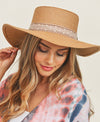 TRIBAL BAND FLAT TOP SUN HAT