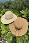 RAFFIA FRINGE FLOPPY SUN HAT