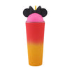 DIONA J CUTE EAR TUMBLER WITH STRAW COLOR ORANGE