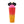 DIONA J CUTE EAR TUMBLER WITH STRAW COLOR ORANGE