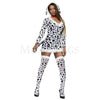 Doggy Dalmatian Mini Dress 3 Pc Black & White Sppoted Halloween Costume Size M/L