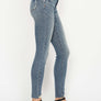 Judy Blue Full Size Tummy Control Vintage Wash Hem Destroy Skinny Jeans