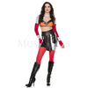 Glorious Mercenary Black Women’s Halloween Cosplay Costume Set Size XS