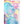 DIONA J HAND DRAWN TROPICAL LEAVES KIMONO ONE SIZE COLOR TURQUOISE