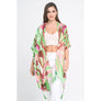 DIONA J FLORAL PRINT KIMONO ONE SIZE COLOR PURPLE