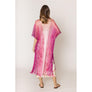 DIONA J TWO TONE LUREX KIMONO CARDIGAN ONE SIZE COLOR FUCHSIA