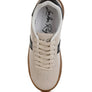 Knockout Faux Leather Lace-Up Sneakers