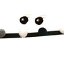 Black and White Pom Pom Choker Set