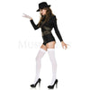 Sexy One Glove Billie Jean 5 Pc Women’s Halloween Cosplay Costume Set Sz M/L