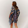 DIONA J AZTEC PRINTED KIMONO ONE SIZE COLOR YELLOW/BLUE