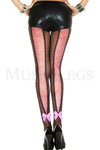 Corset back fishnet pantyhose (laces included)