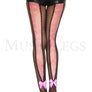 Corset back fishnet pantyhose (laces included)