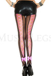 Corset back fishnet pantyhose (laces included)