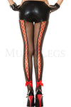 Corset back fishnet pantyhose (laces included)