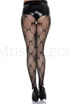 Bow lace pantyhose