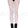 Bow lace pantyhose