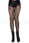 Bow wave lace pantyhose