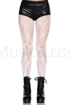 Bow wave lace pantyhose