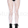 Bow wave lace pantyhose
