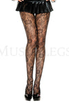 Botanical lace spandex pantyhose
