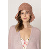 DIONA J STRAW BUCKET HAT ONE SIZE COLOR MINT DARK PINK