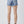 RISEN Raw Hem Asymmetrical Waist Denim Shorts