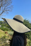 FASHION STRAW WIDE BRIM FLOPPY SUN HAT