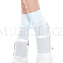 Opaque ankle hi with ruffle trim