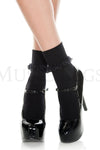 Ankle hi with ruffle trim