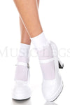 Ankle hi with ruffle trim