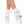 Heart net design ankle hi with ruffle trim