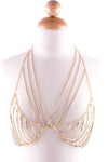 GOLD BRALET BODY JEWELRY