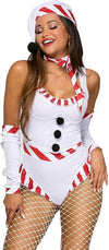 Charming Sexy Snow Woman Costume Winter Wonderland Holiday Outfit Playful Accessories for Festive Parties and Events (Extra Large)