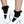 Heart stencil ankle hi with ruffle