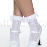 Heart stencil ankle hi with ruffle